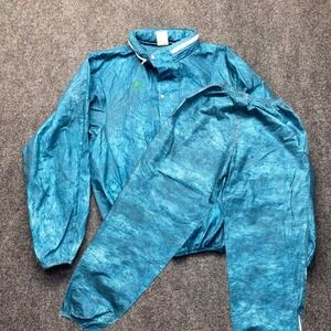Frogg Toggs Rain Suit Set Mens S Blue Waterproof Breathable Tapered Fishing